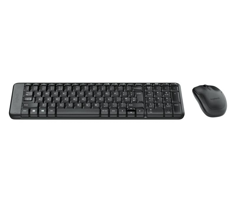 Kit tastatura + mouse Logitech MK220, tastatura fara fir standard, mouse optic, negru [4]