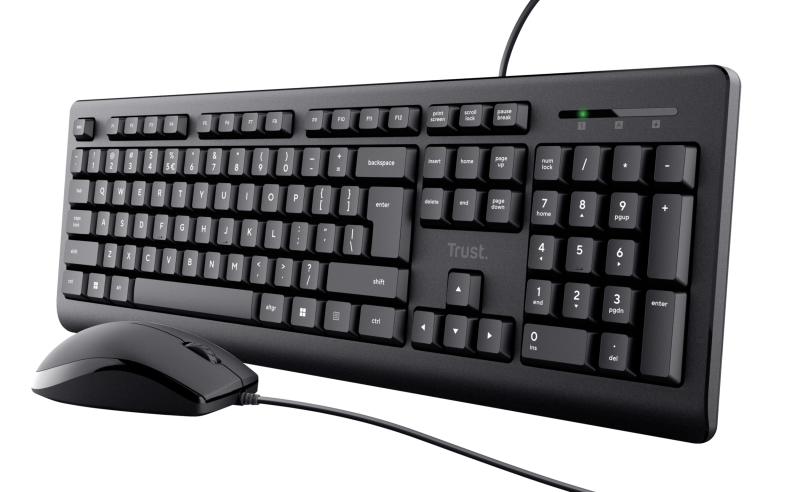Kit tastatura + mouse Trust Primo, wired, negru [4]