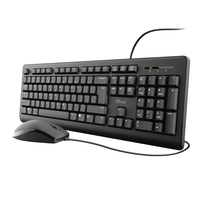 Kit tastatura + mouse Trust Primo, wired, negru [3]