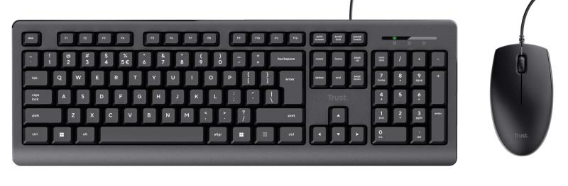 Kit tastatura + mouse Trust Primo, wired, negru [8]