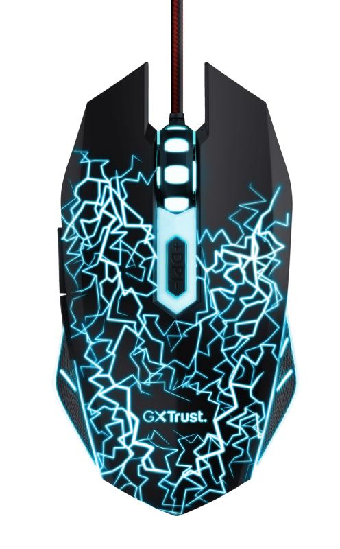 Kit Trust Basics gaming, mouse rezolutie 4000 DPI + mousepad negru [9]