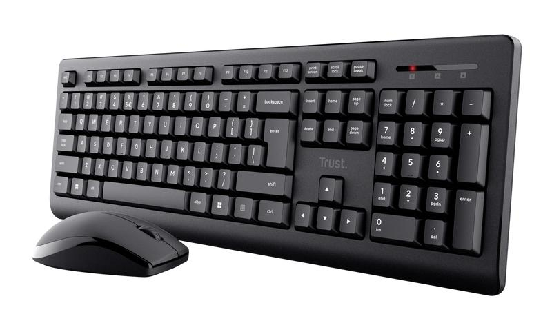 Kit Trust Primo tastatura standard, mouse wireless optic, rezoltie maxima 1200 DPI, negru [6]