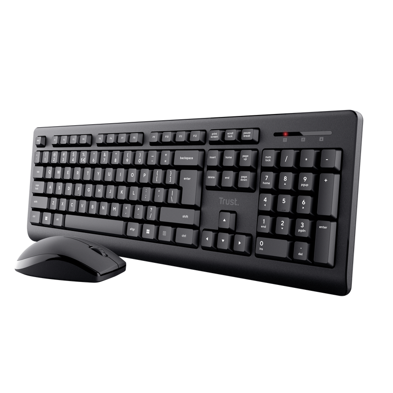 Kit Trust Primo tastatura standard, mouse wireless optic, rezoltie maxima 1200 DPI, negru [5]