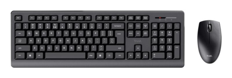 Kit Trust Primo tastatura standard, mouse wireless optic, rezoltie maxima 1200 DPI, negru [9]