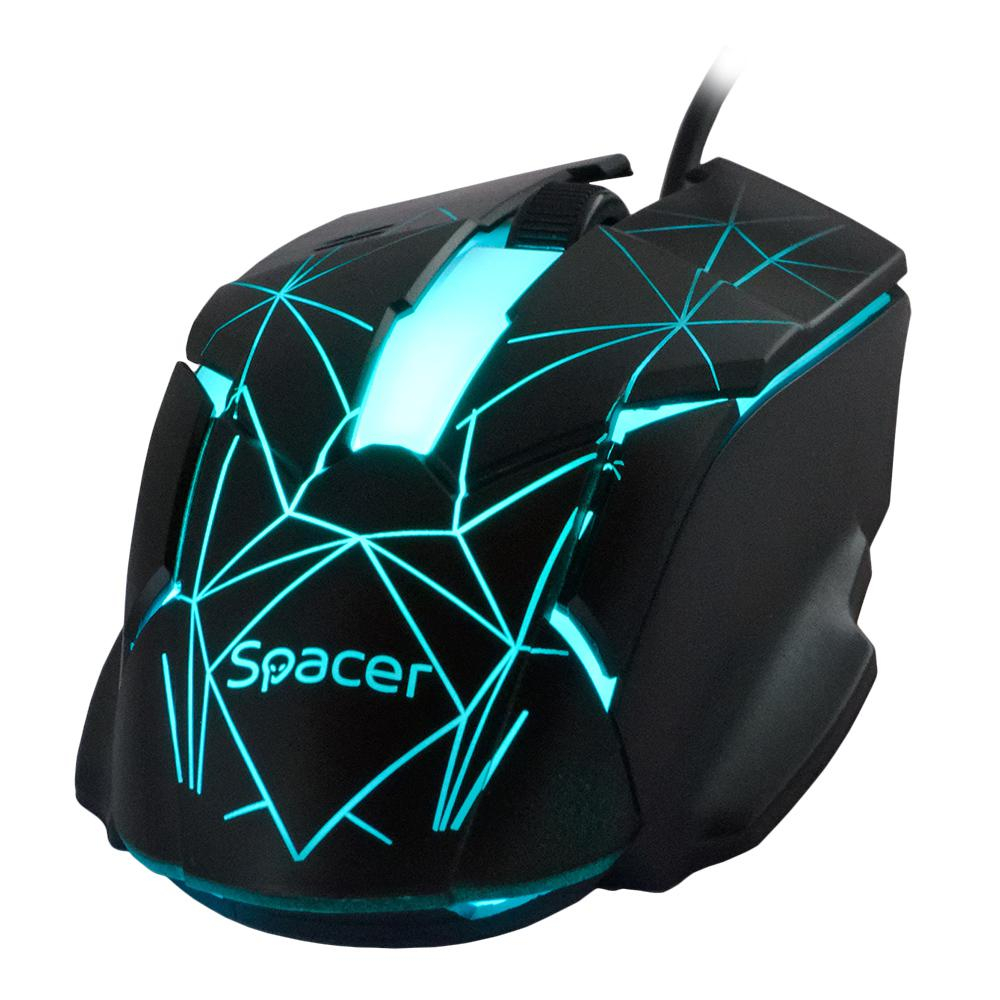 Kit Wired tastatura si mouse SPACER SP-GK-01, taste numerice, Negru [4]