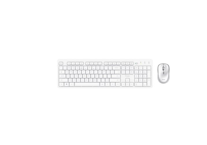 Kit Wireless tastatura si mouse Trust Ody II, taste numerice, alb [2]