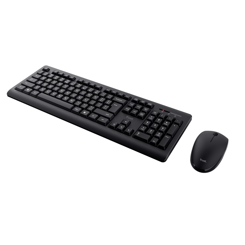 Kit Wireless tastatura si mouse TRUST Primo, taste numerice, Negru [4]