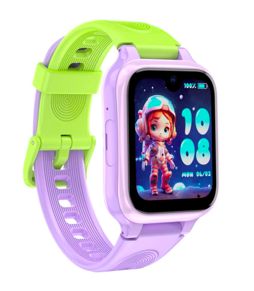 LAGENIO pentru copii K9 , Premium 4G cu Functie Telefon & AI, Slim, Localizare GPS, Control Parental, Buton SOS, Mov [2]