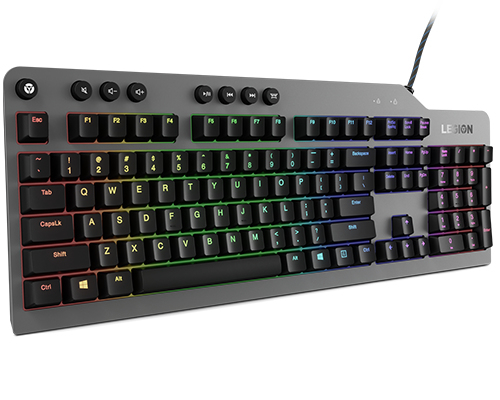 Lenovo Legion K500 keyboard Gaming USB QWERTY US English Black, Grey [4]