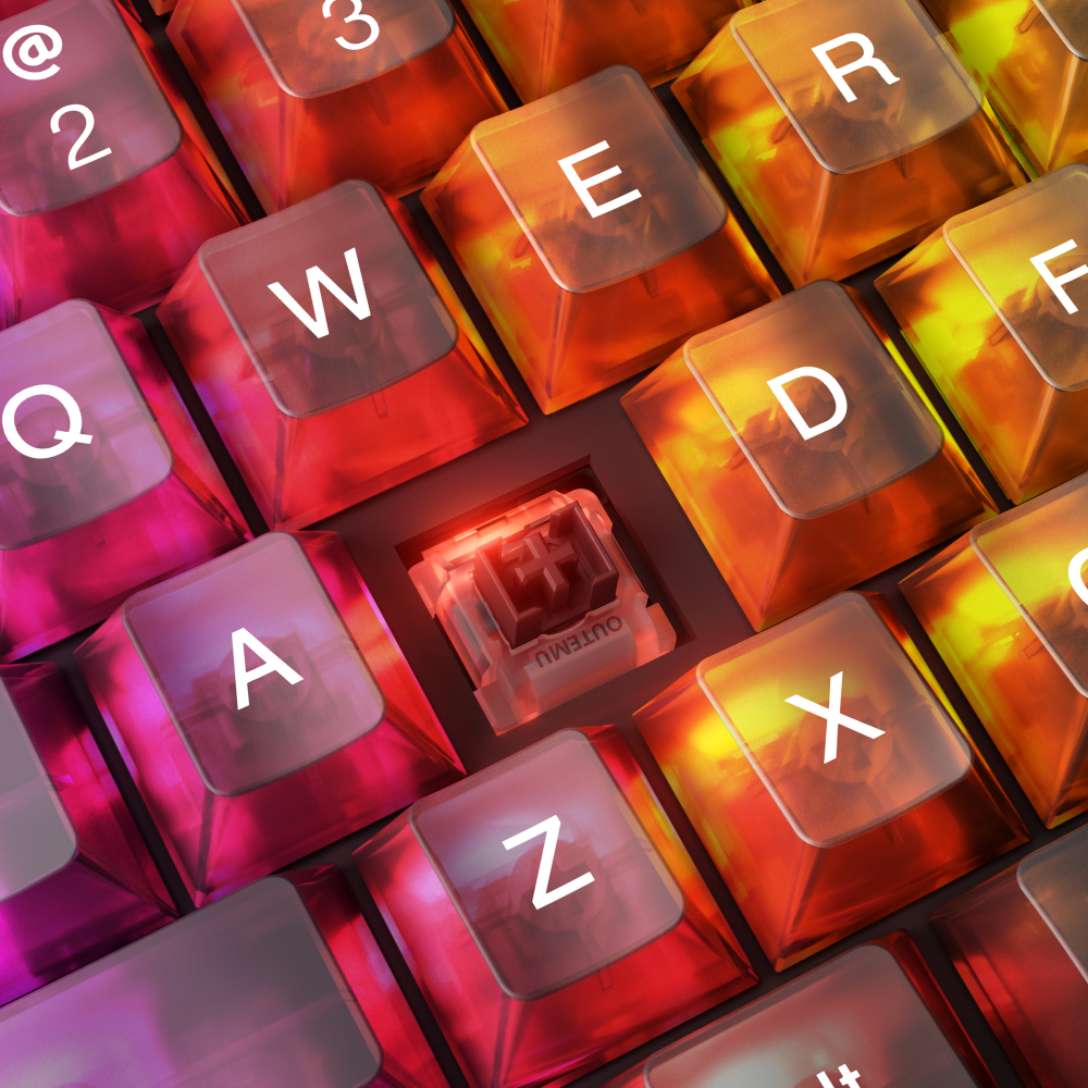 Lenovo Legion K510 Mini Pro keyboard Gaming USB US English Black, Transparent [14]