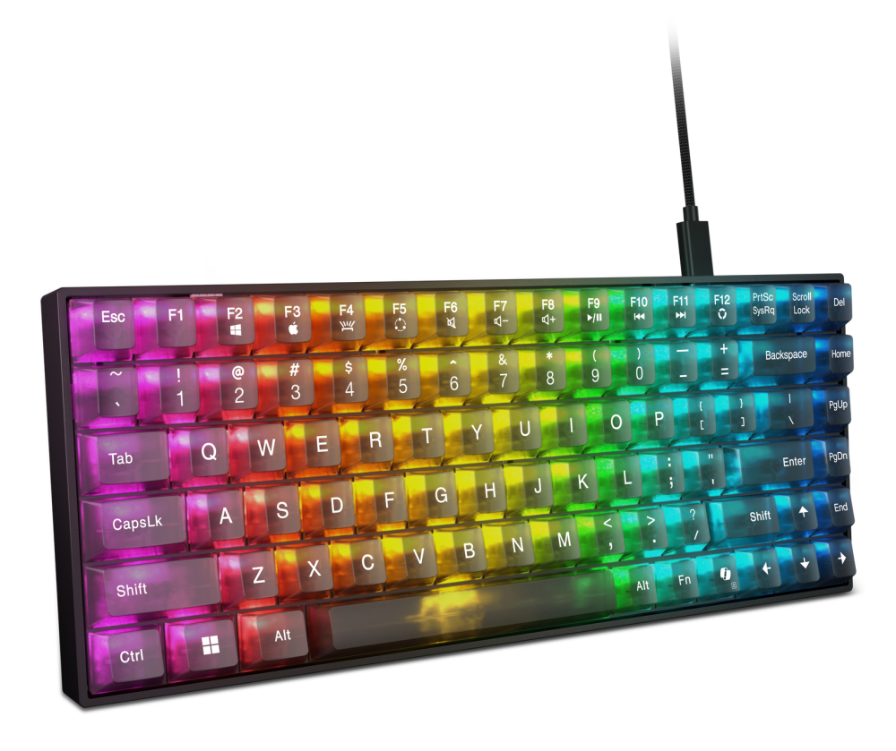 Lenovo Legion K510 Mini Pro keyboard Gaming USB US English Black, Transparent [3]