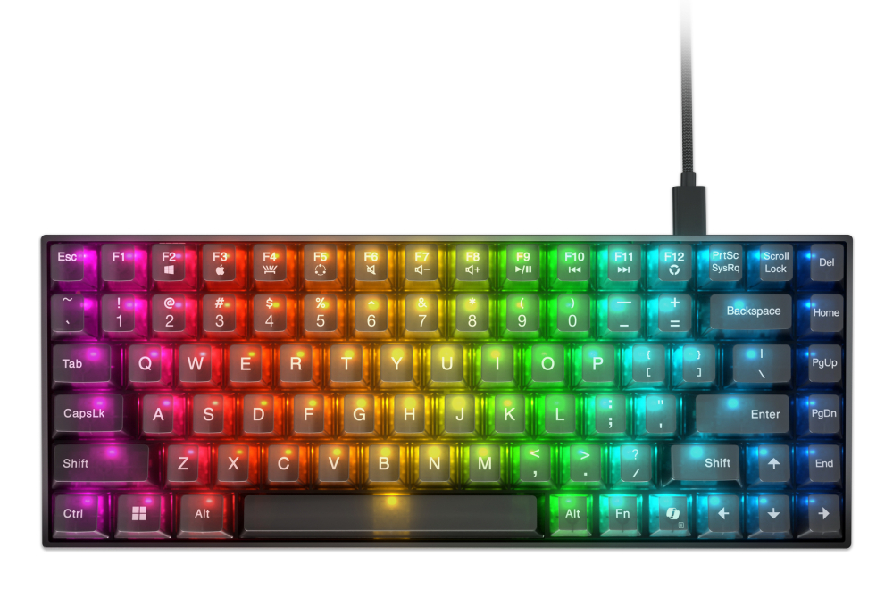 Lenovo Legion K510 Mini Pro keyboard Gaming USB US English Black, Transparent [9]