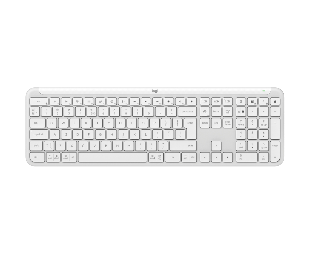 Logitech 920-012466 keyboard Office RF Wireless + Bluetooth QWERTY US International White [4]