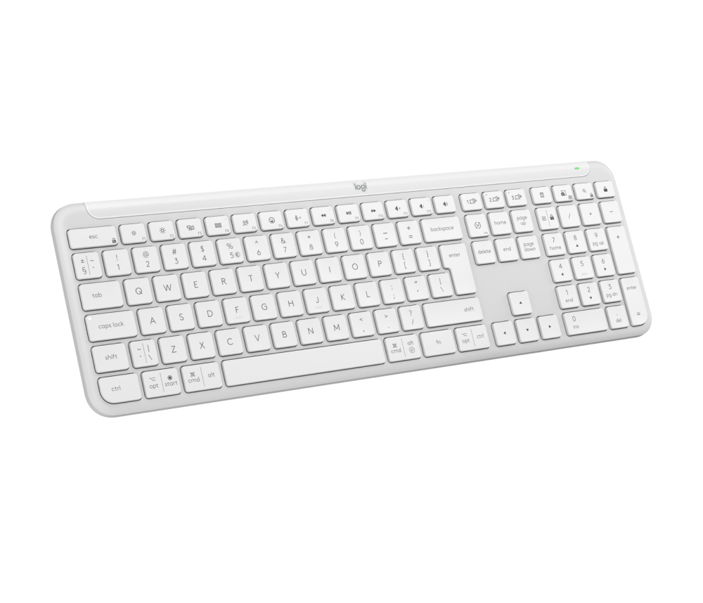 Logitech 920-012466 keyboard Office RF Wireless + Bluetooth QWERTY US International White [2]