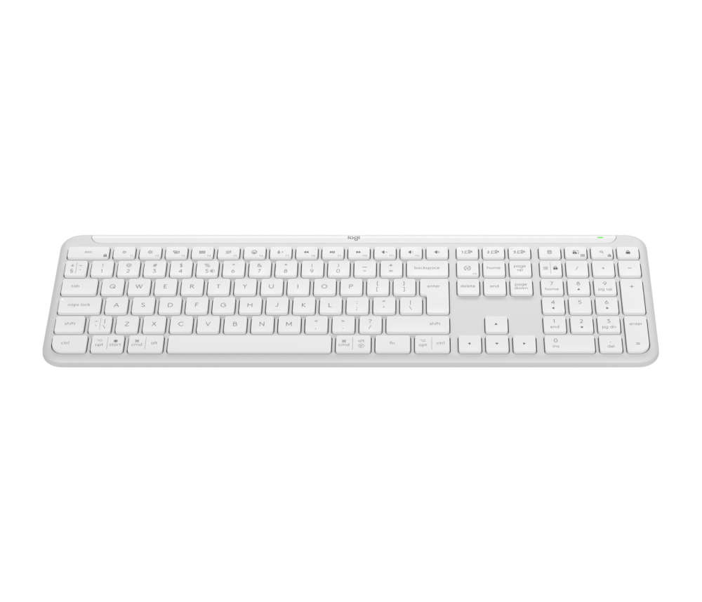 Logitech 920-012466 keyboard Office RF Wireless + Bluetooth QWERTY US International White [6]