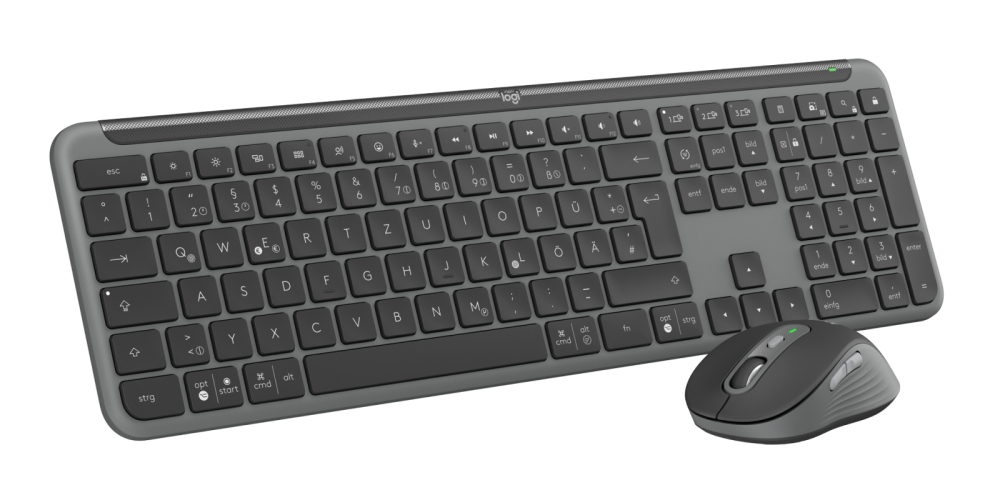 Logitech 920-012504 keyboard Mouse included Office RF Wireless + Bluetooth QWERTZ German Graphite [5]