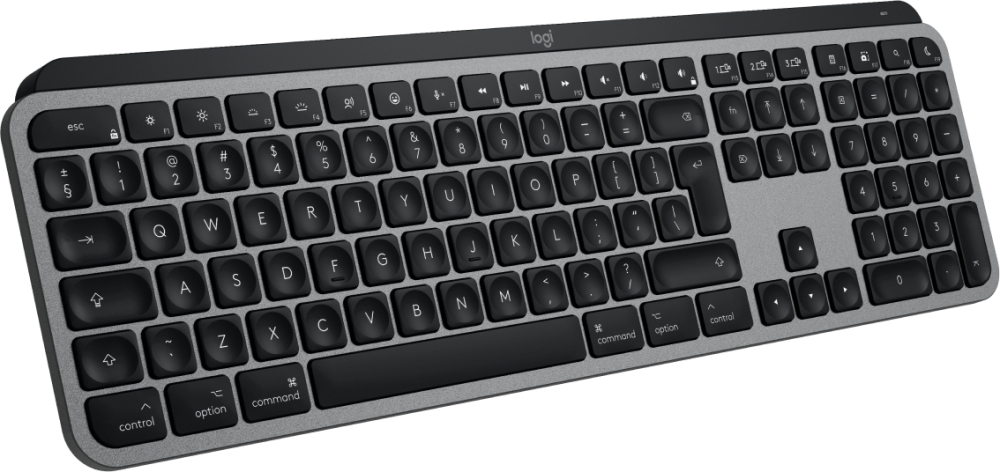 Logitech Master MX Keys S for Mac keyboard Office RF Wireless + Bluetooth QWERTY US International Aluminium, Black [4]