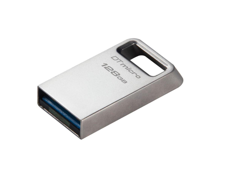 Memorie USB Kingston DataTraveler Micro 128 GB, USB 3.2, Argintiu [2]