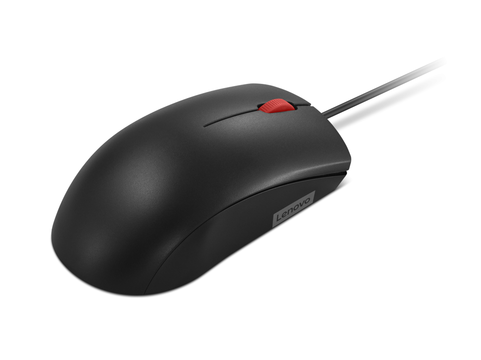 Mouse cu fir Lenovo 120, 1600DPI, conectivitate: USB-A, senzor optic, numar de butoane: 3, greutate: 90g, lungimea cablului: 1.5m, compatibil cu Windows 10 Home Single Language 64, Windows 11, culoare: negru [5]