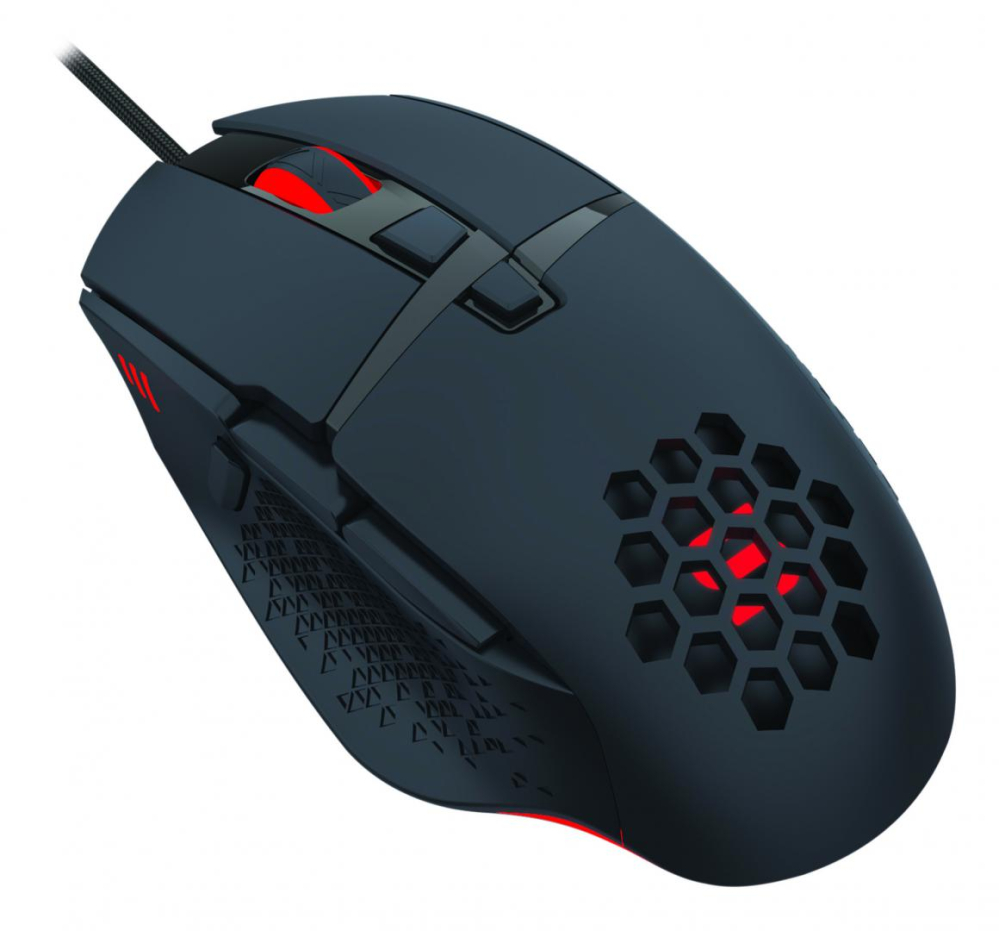 Mouse gaming Serioux Tobis, Senzor Sunplus 192, 1000-6400 DPI, switch HUANO, pana la 20 milioane de click-uri, 8 Butoane, 3 moduri de iluminare RGB, cablu USB 1.5M, plug and play, compatibil cu Windows 2000/XP/9X/VISTA/7/8/10 [3]