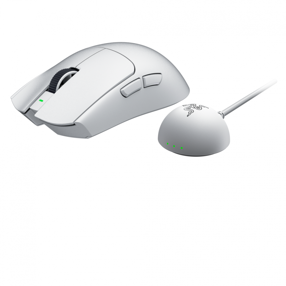 Mouse Optic Razer Viper V4 Pro, Bluetooth/USB Wireless/USB, White [5]
