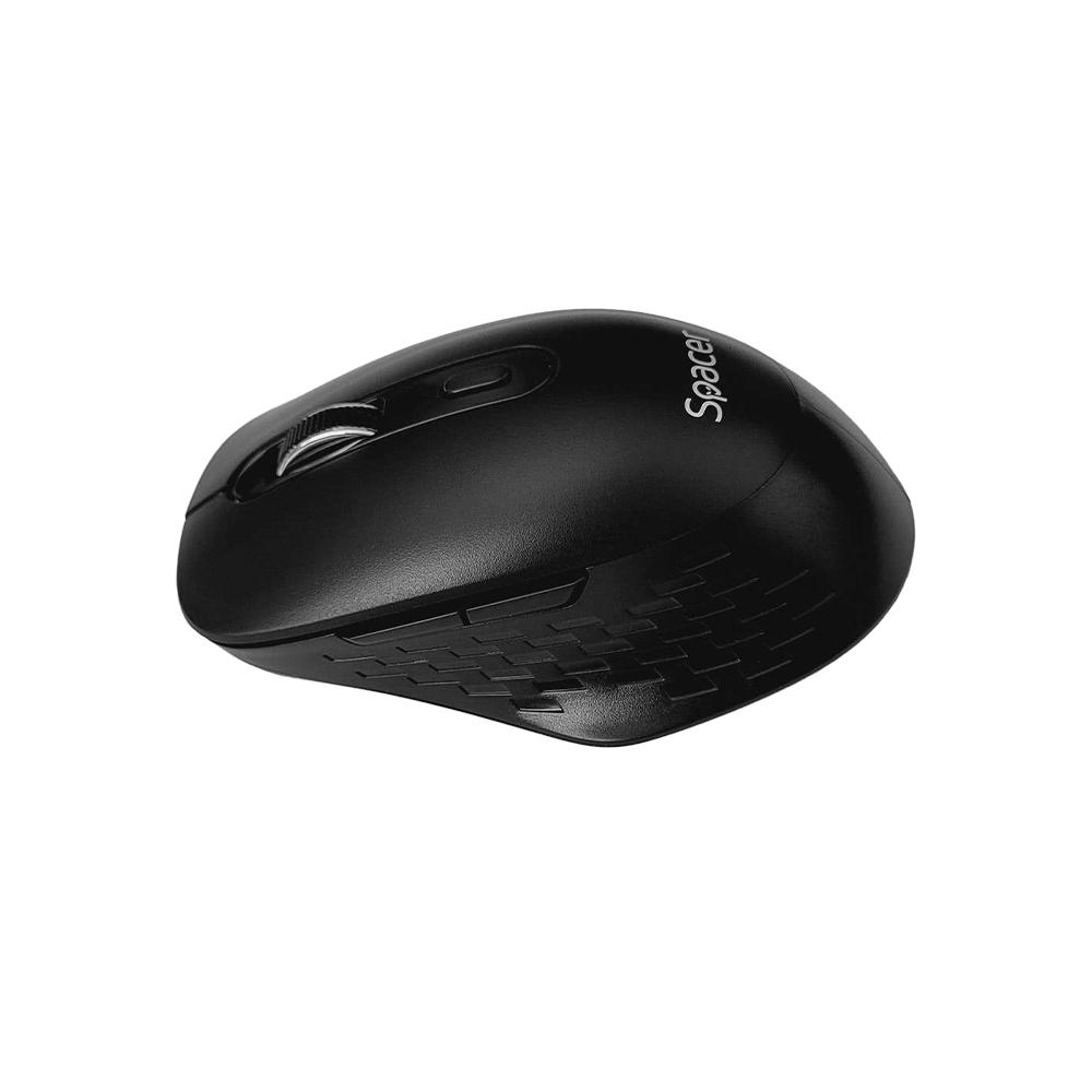 Mouse Spacer, PC sau NB, wireless, 2.4GHz + Bluetooth 5.1, optic, max.1600 dpi, butoane/scroll 6/1,buton ON/OFF, negru,baterii AAAx2 incluse [3]