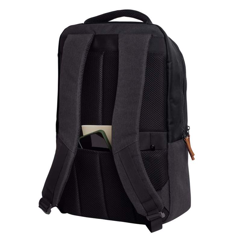 Rucsac laptop Trust Lisboa pentru laptop-uri cu diagonala de 16", material POM, RPET Polyester, RPET twill polyester, volum 23 L, negru [3]