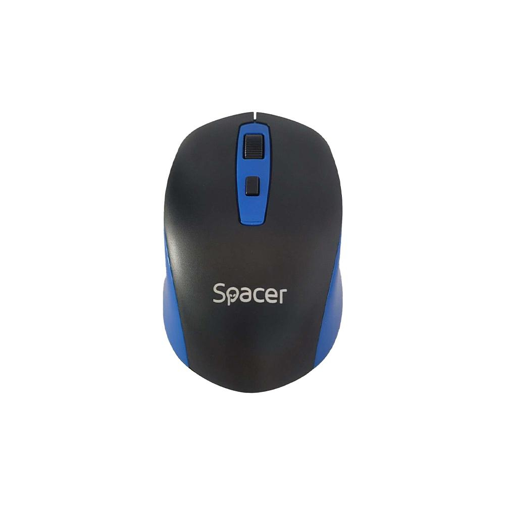 SPACER SPMO-WS01-BKBL mouse Universal Ambidextrous RF Wireless Optical 1600 DPI [3]
