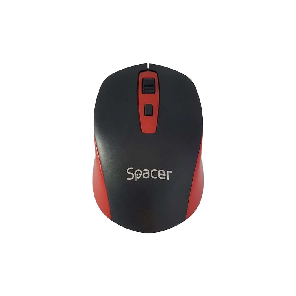 SPACER SPMO-WS01-BKRD mouse Universal Ambidextrous RF Wireless Optical 1600 DPI [3]