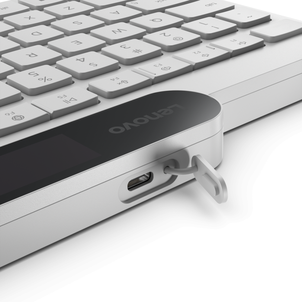 Tastatura Lenovo 800, Wireless, Alb [7]