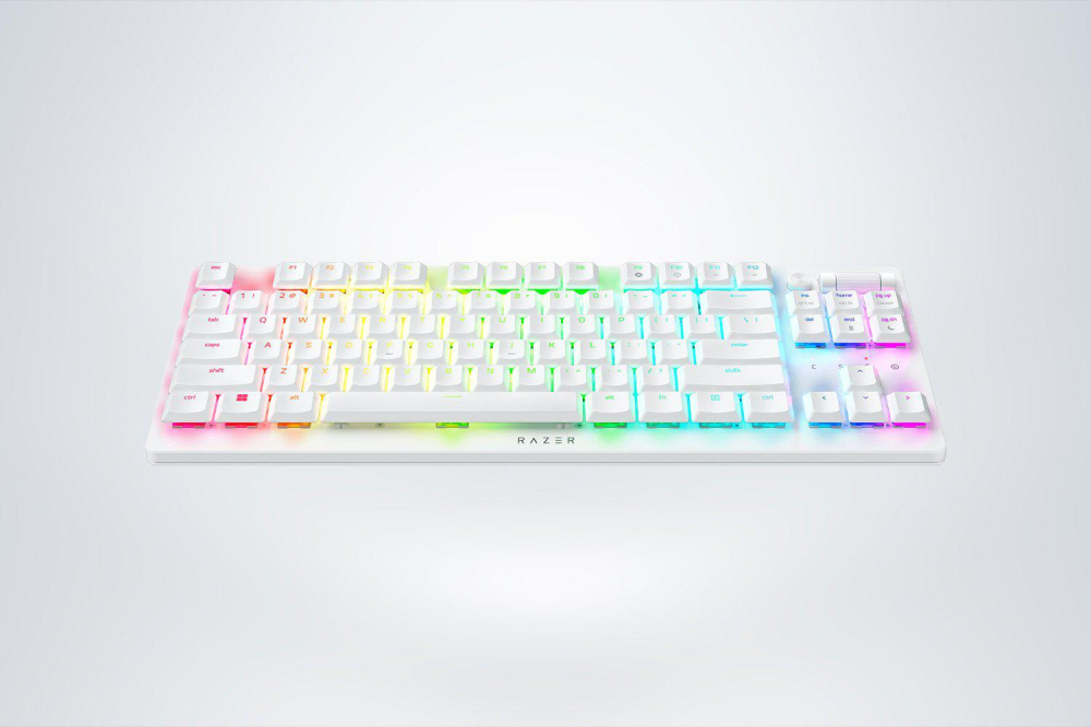 Tastatura Mecanica Gaming Razer DeathStalker V2 Pro Tenkeyless, RGB, Alb [3]