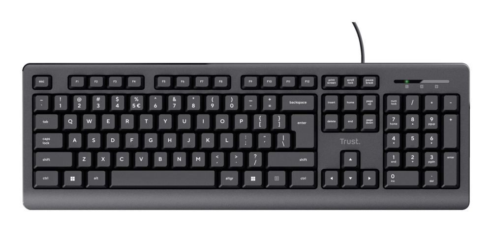 Trust 24639 keyboard Office USB No US English Black [3]