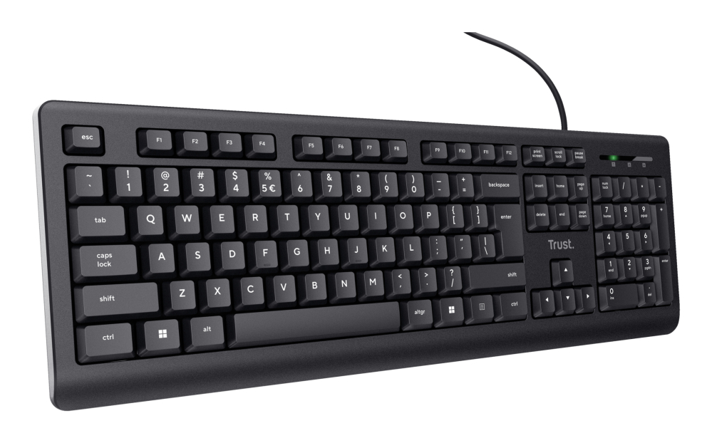 Trust 24639 keyboard Office USB No US English Black [4]