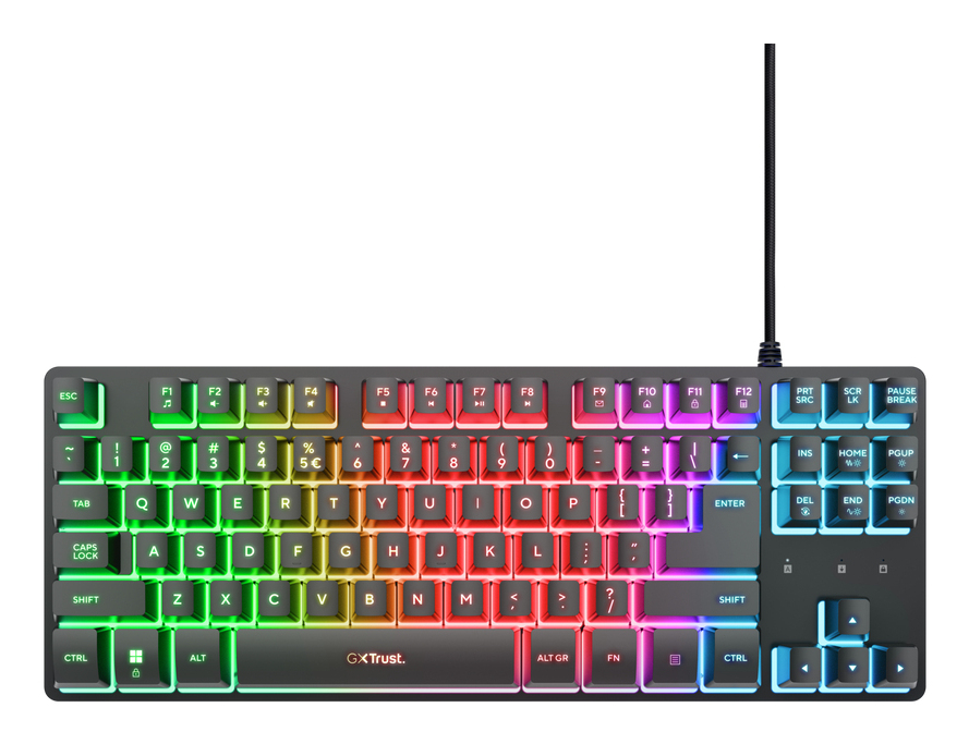 Trust GXT 833 Thado TKL keyboard Gaming USB QWERTY US English Black [3]