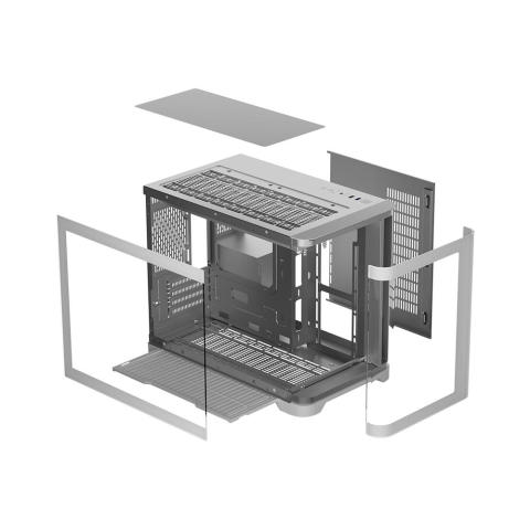 1STPLAYER UV6-WH computer case Micro Tower White [6]