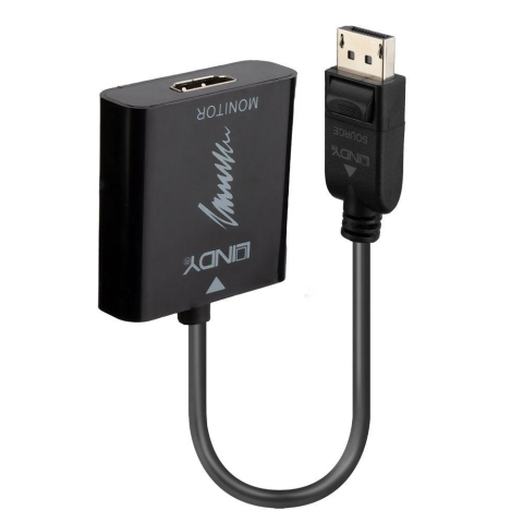 Adaptor Lindy LY-41068, DisplayPort 1.2 to HDMI 2.0 18G Active, negru [2]