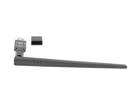 Cabluri periferice - Adaptor USB placă rețea wireless  NC-0300-WIE N300, 1x antenă internă + 1x externă