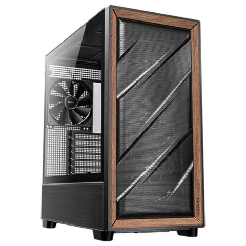 Carcase - Antec 0-761345-10133-2 computer case Midi Tower Black, Wood