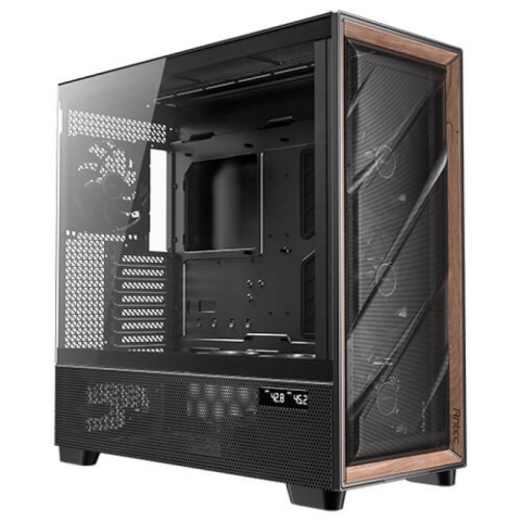 Componente PC - Antec FLUX PRO EUV Full Tower Black, Wood