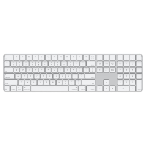 Tastaturi - Apple Magic Keyboard (2024) w Touch ID and Numeric Keypad - US English - White Keys