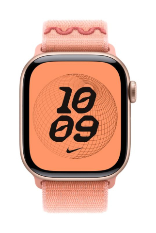 Bratari fitness - Apple Watch 42mm Alpenglow Pink Nike Sport Loop