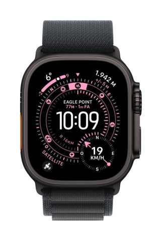 Wearables - Apple Watch 49mm Black Alpine Loop - Small - Black Titanium Finish