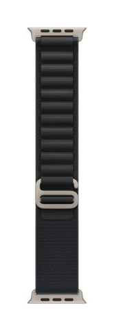 Bratari fitness - Apple Watch 49mm Black Alpine Loop - Small - Natural Titanium Finish