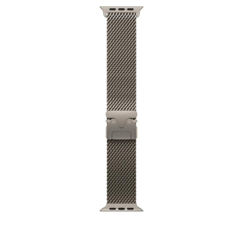 Bratari fitness - Apple Watch 49mm Natural Titanium Milanese Loop - Small