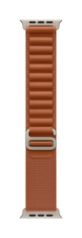 Wearables - Apple Watch 49mm Terra Cotta Alpine Loop - Small - Natural Titanium Finish