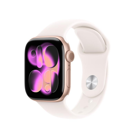 Wearables - Apple Watch Series 11 GPS 42mm Rose Gold Aluminium Case with Light Blush Sport Band - S/M