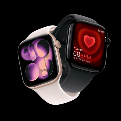 Wearables - Apple Watch Series 11 GPS + Cellular 42mm Rose Gold Aluminium Case with Light Blush Sport Band - M/L