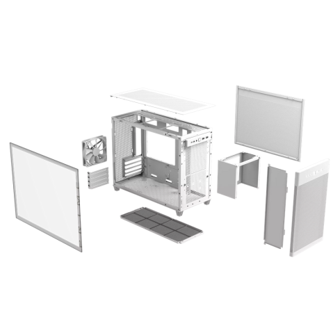 ASUS PRIME AP201 CASE TG WHITE Mini Tower [5]