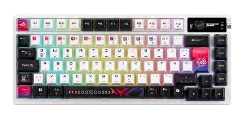 ASUS ROG Azoth X keyboard Gaming USB + RF Wireless + Bluetooth QWERTZ White [2]