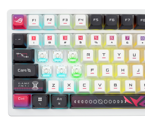 ASUS ROG Azoth X keyboard Gaming USB + RF Wireless + Bluetooth QWERTZ White [9]